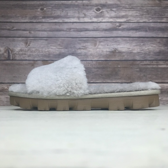 UGG Cozette Oyster Slide Sandals 1100892 Size 6 - Picture 5 of 10